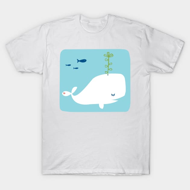 sprouting whale T-Shirt by spaghettis